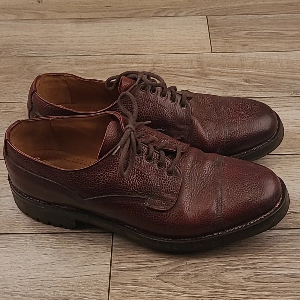 CHEANEY Cairngorm II Burgundy Leather Grain 10 F (EU) / 11 F US Derby Mens Shoes